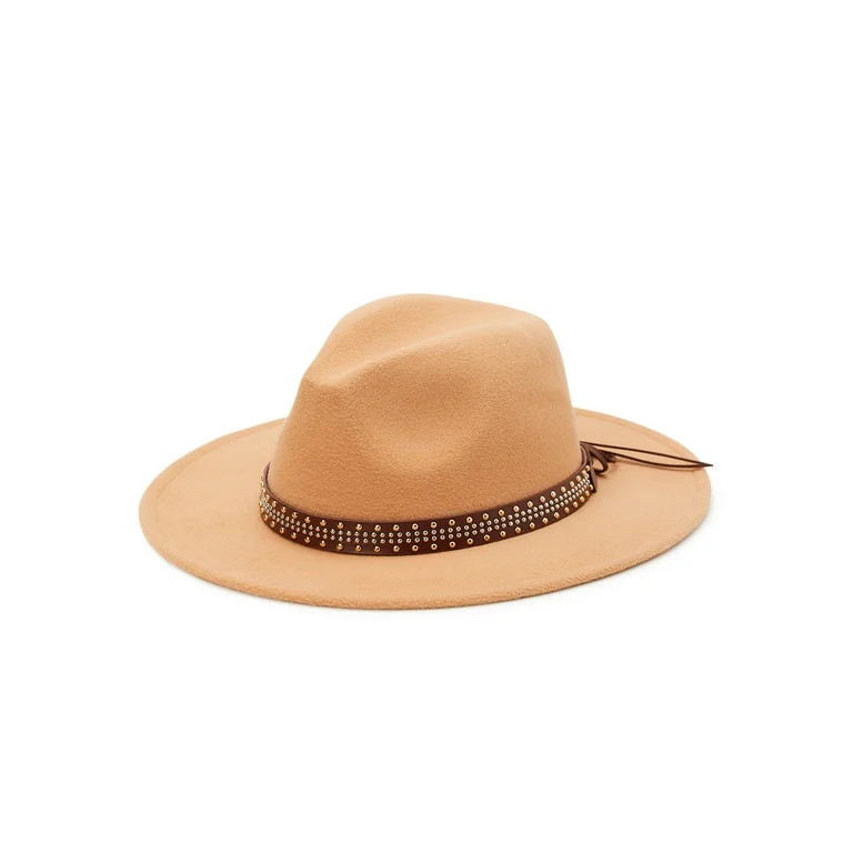 Time and Tru Women’s Felt Fedora with Studded Band | Walmart (US)