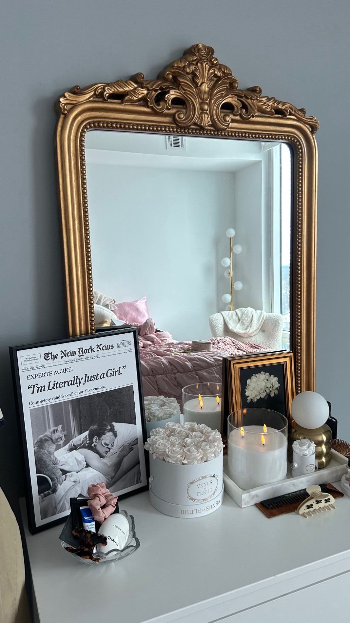 The way I styled this dresser brings me so much joy and I LOVE this flameless battery candle. It's all the cozy candle vibes without the chemicals and sinus irritants

#LTKHome #LTKdayinmylife #LTKTall