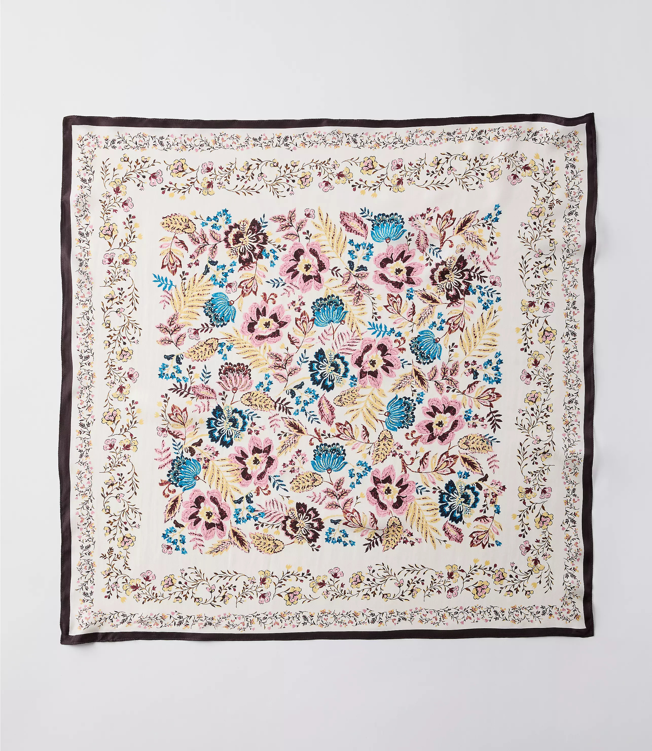 Floral Silk Square Scarf | LOFT