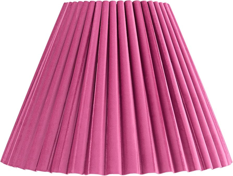 7" Top x 15" Bottom x 10" High x 10 3/4" Slant Lamp Shade Replacement Large Plum Red Empire Round... | Amazon (US)
