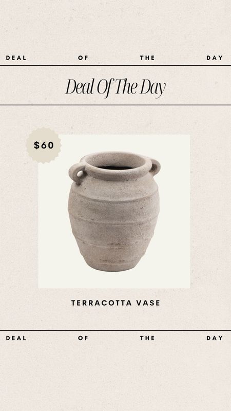 Deal of the Day - Large Terracotta Vase // only $60!

Such a good price for this vase!

deal of the day, budget friendly home finds, budget friendly home decor, home deals, affordable vase, marshall’s finds, tj maxx finds, terracotta, neutral stone vase, neutral vase, vase with handles

#LTKFindsUnder100 #LTKHome #LTKStyleTip