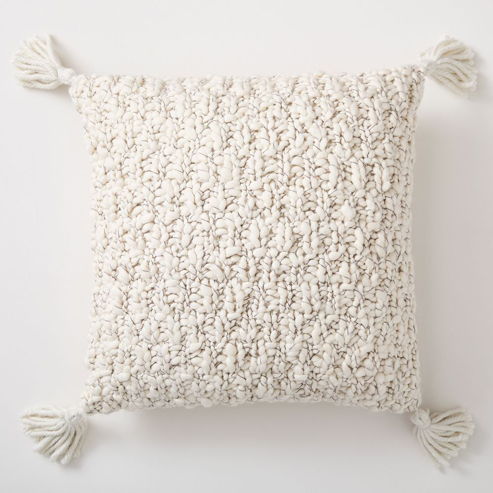 Chunky Marl Knit Pillow Cover | West Elm (US)