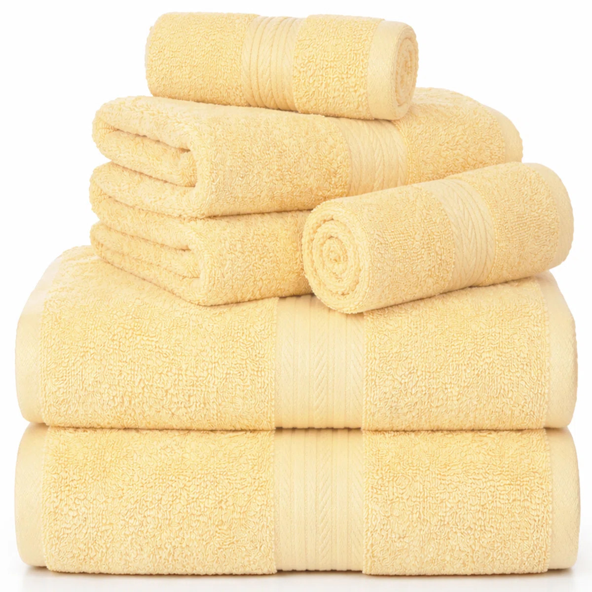 Como Smooth Soft and Thick 100% Cotton Towel Set | Wayfair North America
