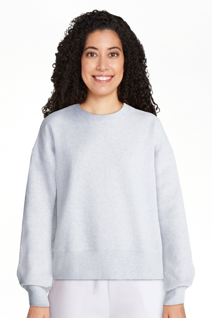 No Boundaries Boxy Fleece Sweatshirt, Midweight, Women's XXS-XXL | Walmart (US)