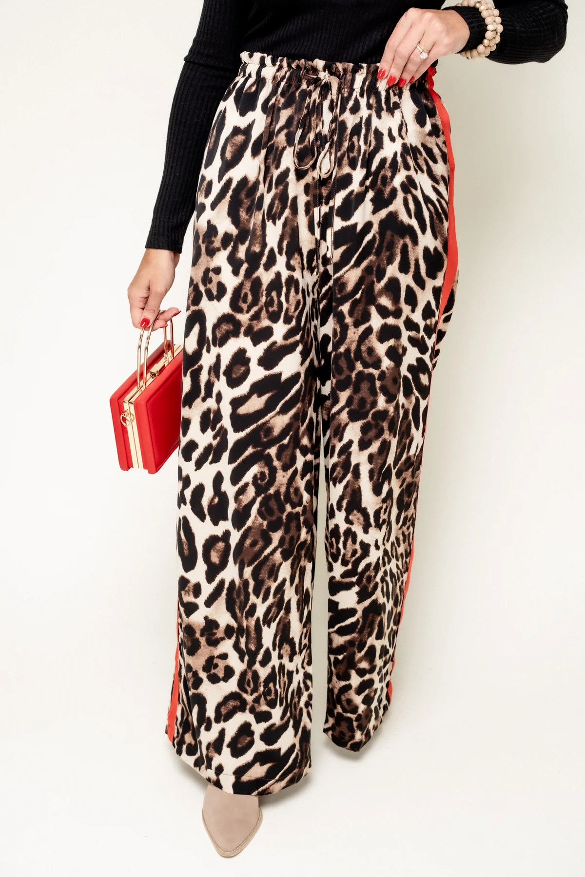 Wowed By You Leopard Wide Leg Pants | Ruthie Grace