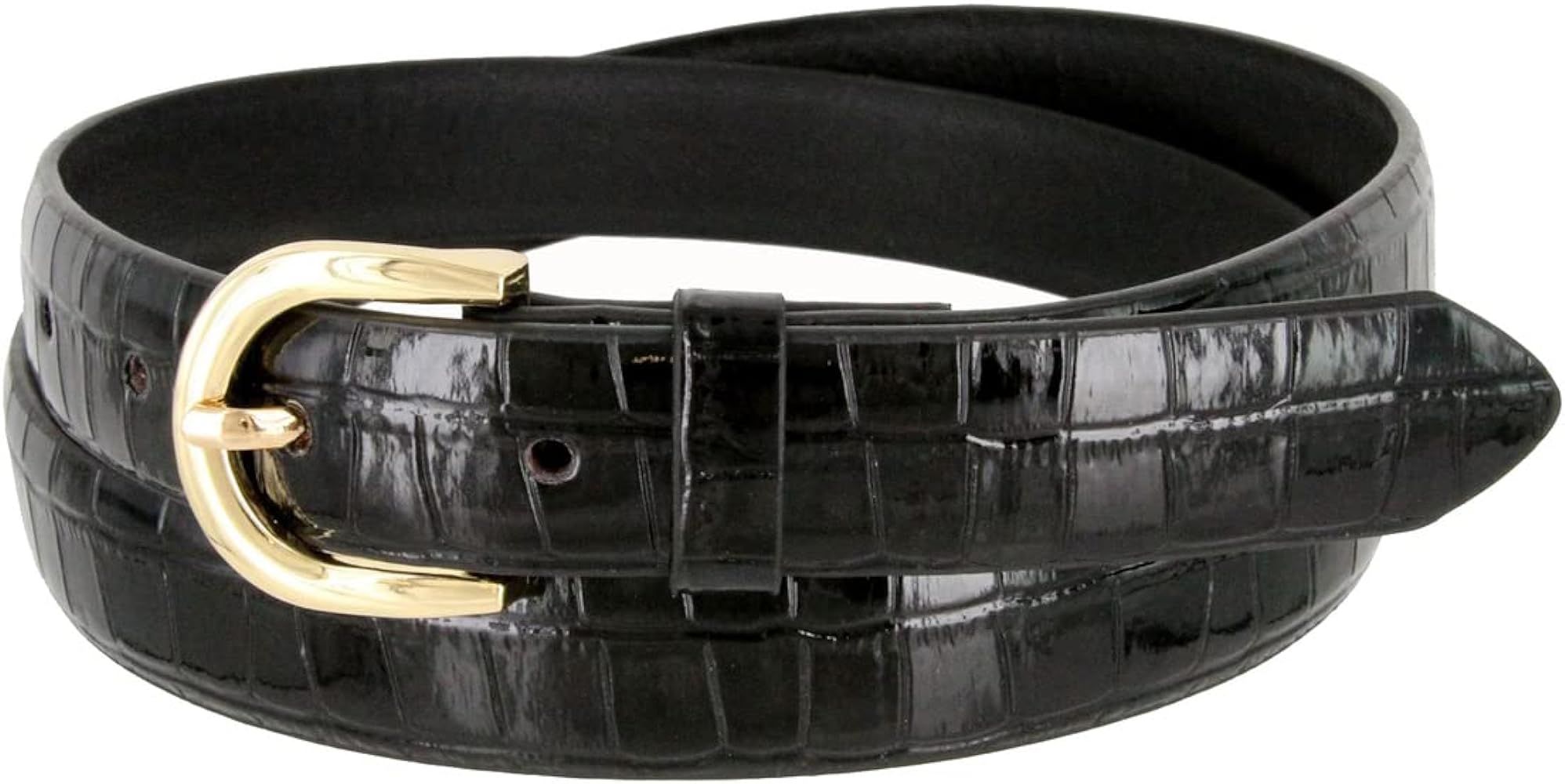 Women's Casual Fashion Skinny Belt       
Material: Leather | Amazon (US)