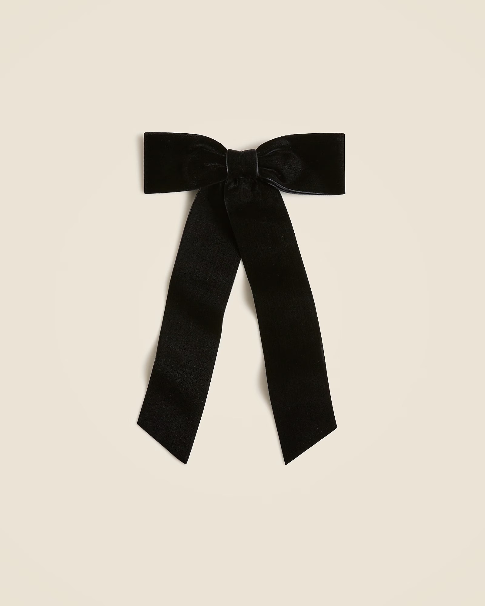 Velvet bow hair clip | J. Crew US