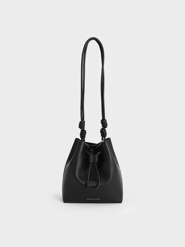 Leia Knotted Bucket Bag
 - Noir | Charles & Keith US