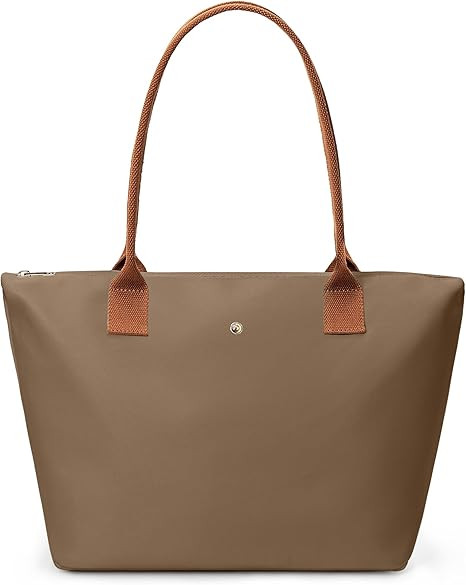 KALIDI Tote Bag for Women Nylon Top-Handle Purse,Shoulder Hobo handBag with Zipper Leisure Foldab... | Amazon (US)