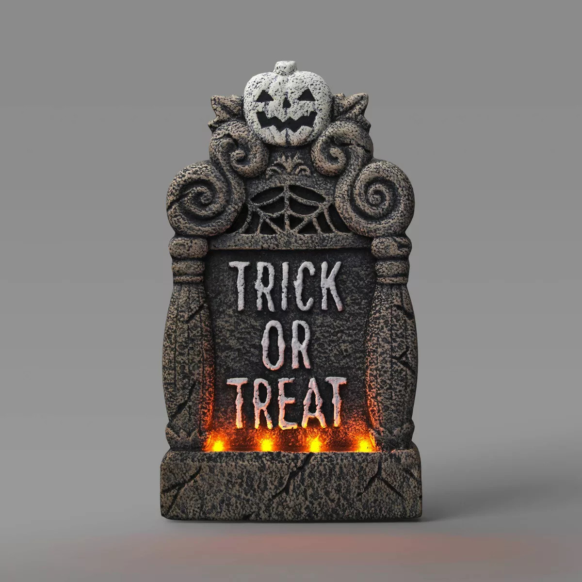 Light Up Foam Trick or Treat Pumpkin Tombstone Halloween Decorative Prop - Hyde & EEK! Boutique... | Target