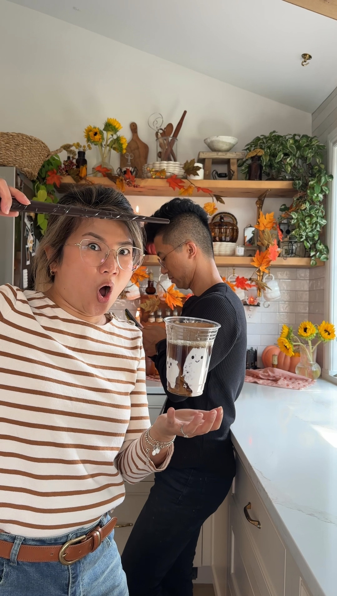 Look at me levitate that coffee to ghost! 👻 

This is such a cute way to serve coffee for the upcoming spooky season! All you need is some marshmallow fluff and your favourite coffee. Draw some eyes with a sharpie (or a dry erase marker on glass cups) for the face of the ghost. 

Super low effort but incredibly adorable. 

Inspired by @leahsguides 

#spookyseason #halloweentreats #coffeerecipes #falldecor #cozyhome home cafe, Halloween vibes 

#LTKHome #LTKSeasonal #LTKVideo