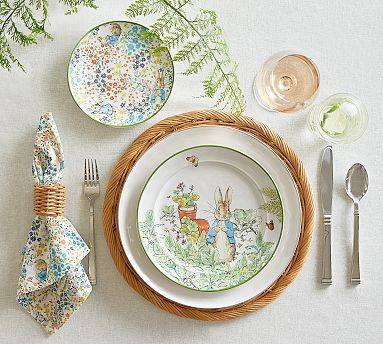 Peter Rabbit™ Stoneware Salad Plates - Mixed Set of 4 | Pottery Barn (US)