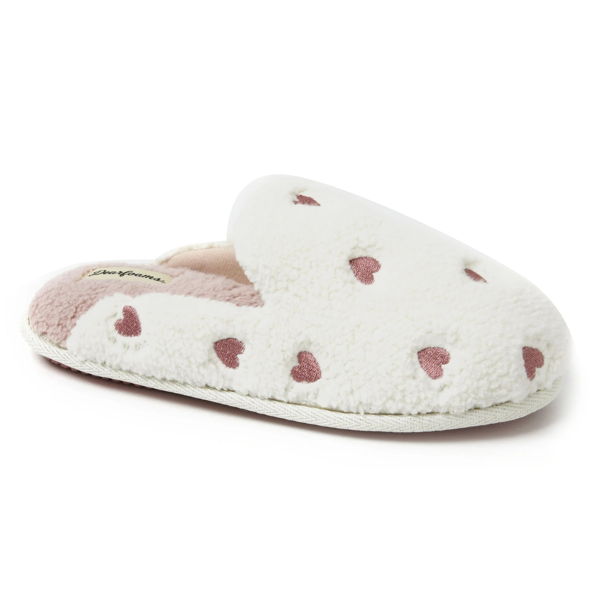 Dearfoams Women's Valentines Day Hearts Scuff Slipper | Walmart (US)