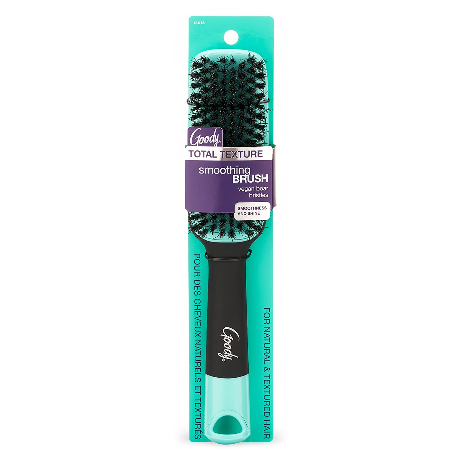 Goody x Total Texture Smoothing Brush - Vegan Boar Bristles Help Condition and Smooths Hair Cutic... | Amazon (US)