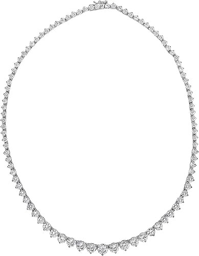 Amazon Essentials Gold or Platinum Plated Sterling Silver Infinite Elements Cubic Zirconia Fancy ... | Amazon (US)