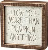 Primitives by Kathy Inset Fall Décor, 6 x 6-Inch, Love You More | Amazon (US)