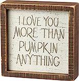 Primitives by Kathy Inset Fall Décor, 6 x 6-Inch, Love You More | Amazon (US)