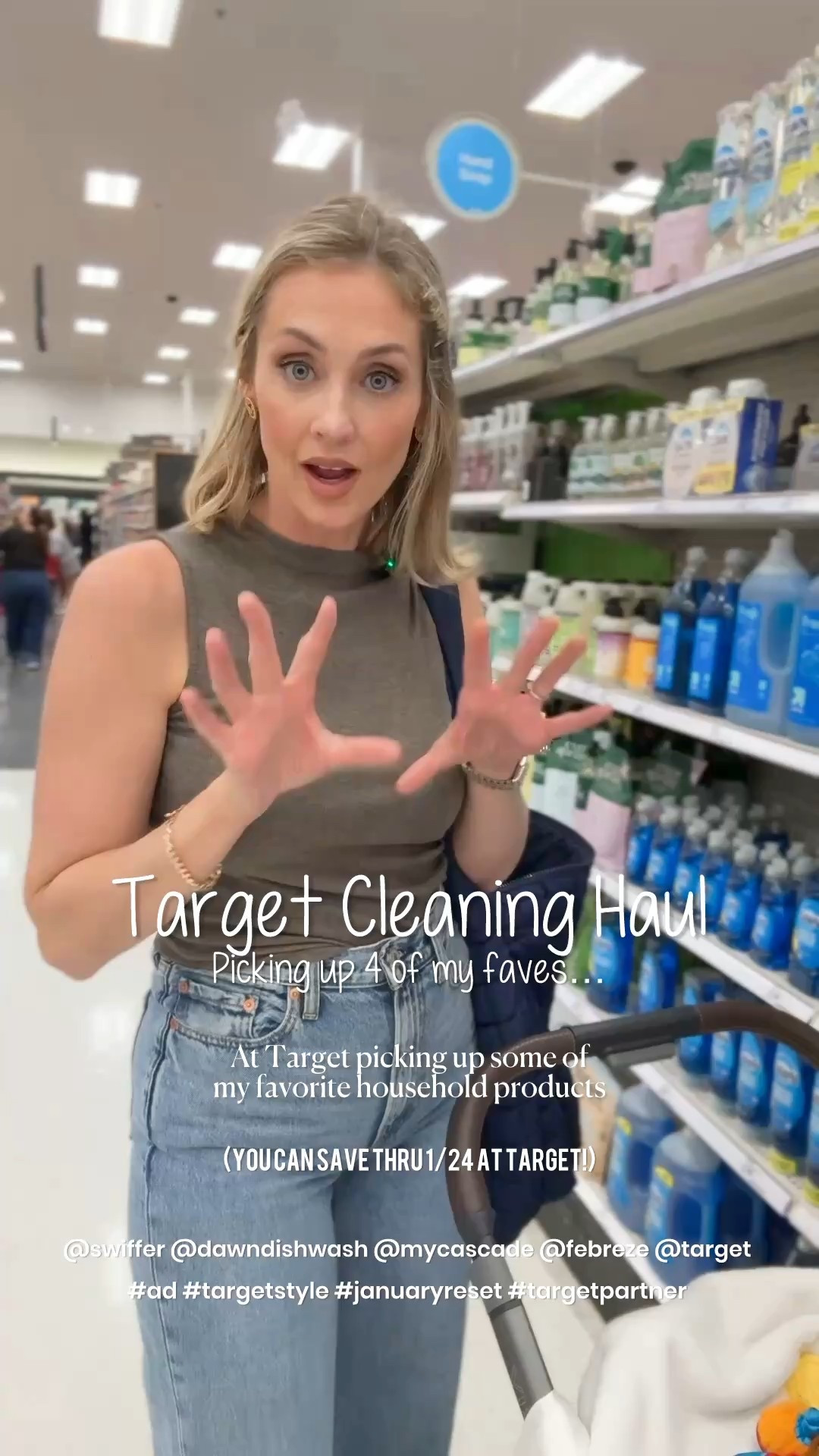 #ad As a mom to 5 boys, I don’t need complicated systems — I need cleaning products that work, fast. These are the staples I grab at Target because they help me reset the house without overthinking it. The Swiffer Power Mop Multi-Surface Mop Kit and Swiffer Deluxe Sweep + Mopmake floors manageable with kids running in and out all day. Dawn Platinum Powerwash Dish Spray is the only reason my sink gets cleared between meals. Cascade Platinum Plus Pods Dishwasher Detergent – Fresh handles the dishes when the load is very full (always). And the Febreze Scent Booster Air Freshener Plug keeps the house smelling clean even when life is loud. Doing less, but using better — that’s the goal.

@swiffer @dawndishwash @mycascade @target
#targetstyle #januaryreset #targetpartner