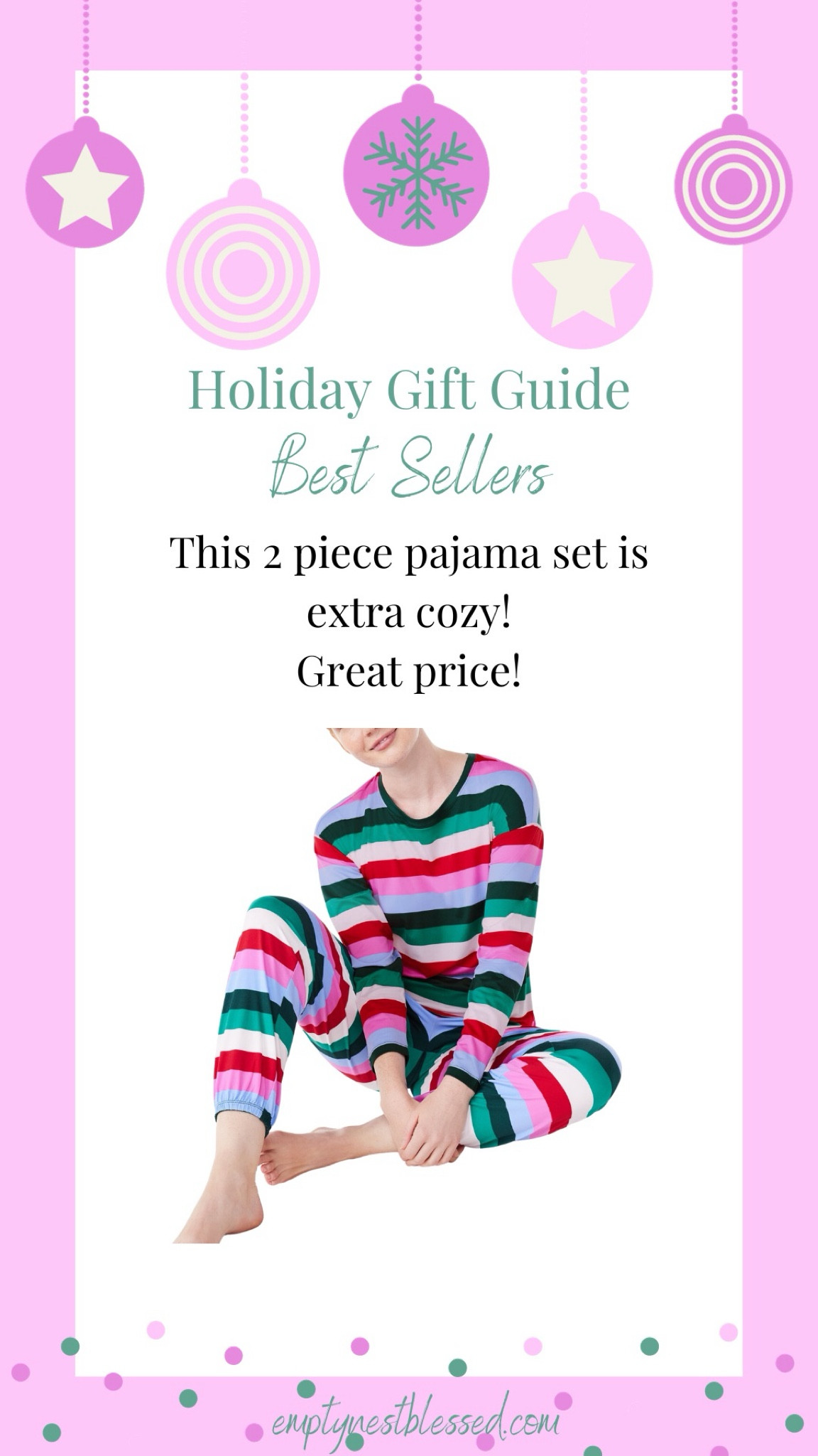 Empty Nest Blessed’s Holiday Gift Guide Best Seller!
This 2 piece pajama set is extra cozy and a great price! 


#LTKSeasonal #LTKfindsunder50 #LTKHoliday