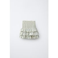 Zara - Floral Skort - Sand / Blue - 8-9 Years (51,6 Inches) - Kids | Zara US