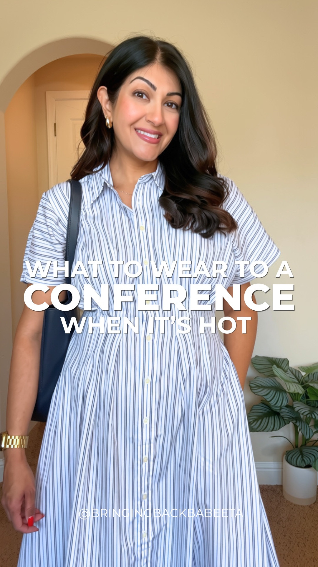 Conference Outfit Formula | Summer Edition ☀️ this one is on sale

If you’re looking for what to wear to a conference this summer, this outfit formula is one of my go-to combinations for staying cool while looking polished.

• breathable linen blazer
• tailored vest
• wide-leg trousers
• comfortable work shoes
• structured tote bag

Perfect for:
• conferences
• presentations
• client meetings
• networking events
• business travel

Shop the full outfit linked here. 🤍

#ConferenceStyle  #BusinessCasualStyle #OfficeOutfit #ProfessionalStyle #summer #heatwave #hotweather #workwear

#LTKSaleAlert #LTKWorkwear #LTKootd