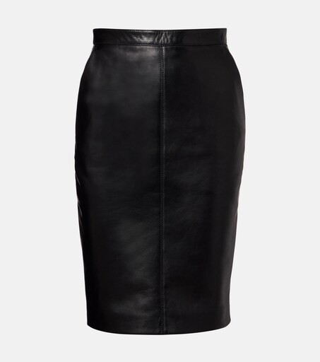 High-rise leather miniskirt | Mytheresa (UK)