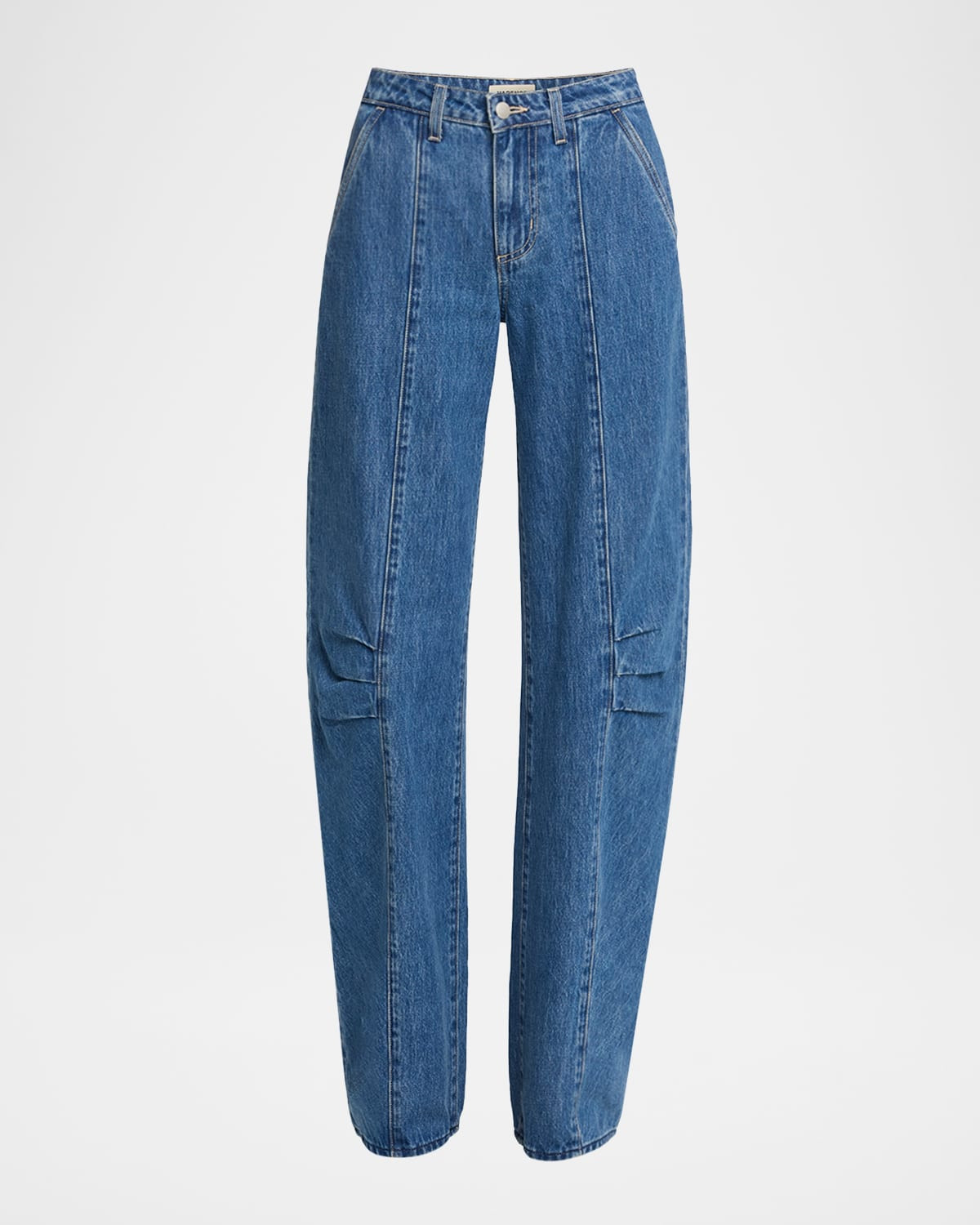 Zara High-Rise Rodeo Barrel Jeans | Neiman Marcus