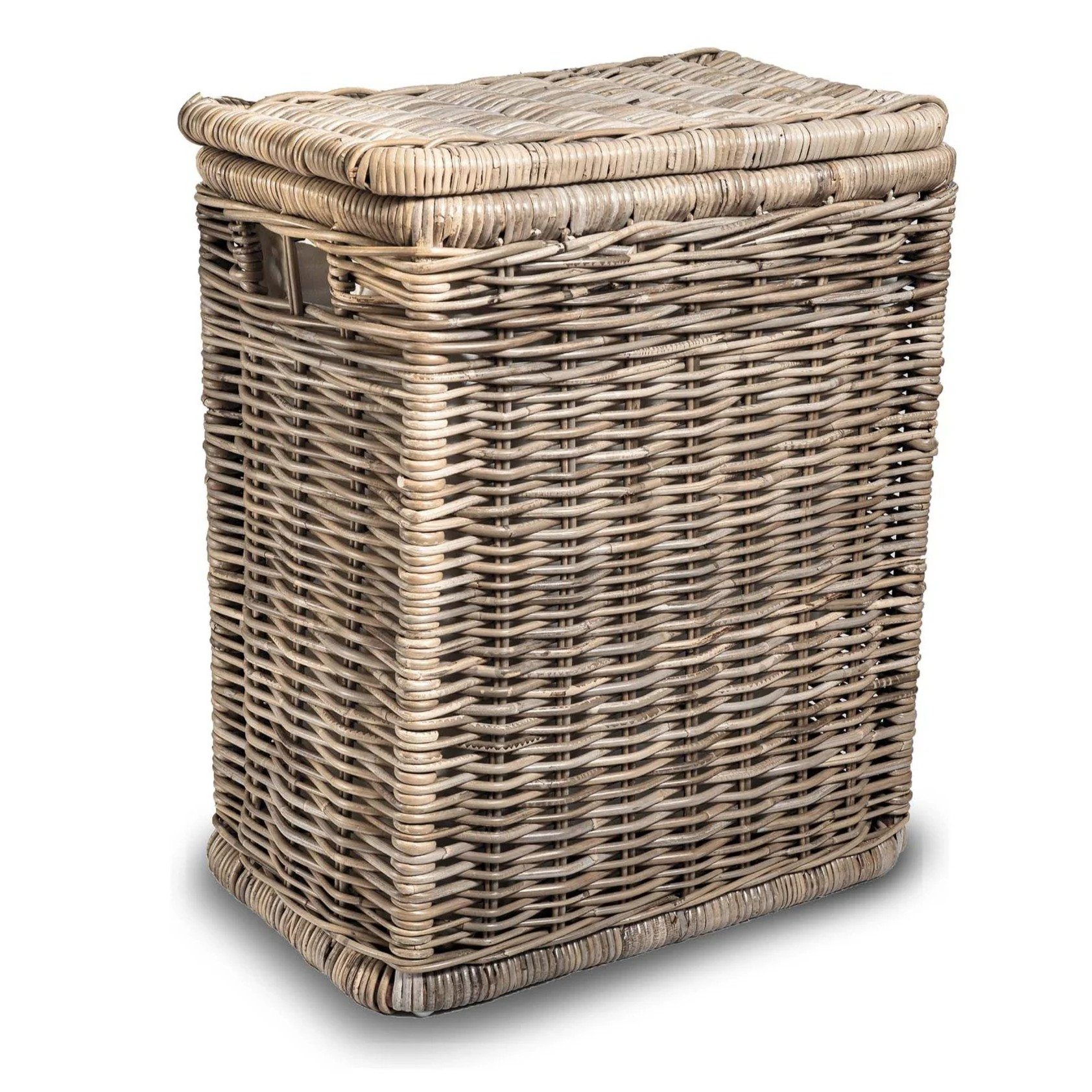 Narrow Rectangular Kubu Laundry Hamper | The Basket Lady
