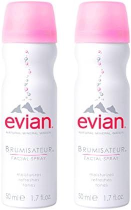 Amazon.com: Evian Facial Spray Travel Duo 1.7 Fl Oz (Pack of 2) : Beauty & Personal Care | Amazon (US)