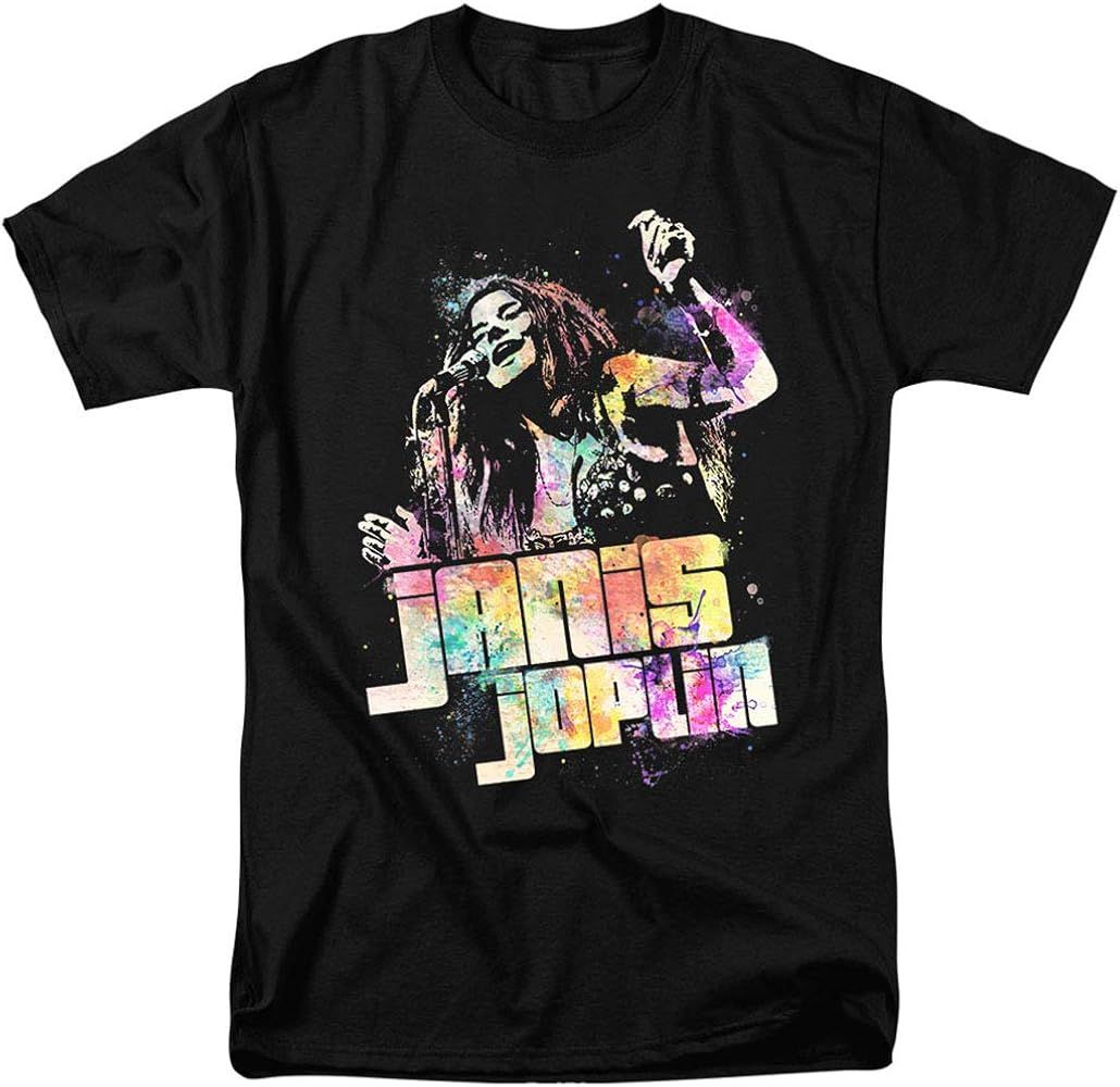 Popfunk Classic Janis Joplin Psychedelic T Shirt & Stickers | Amazon (US)