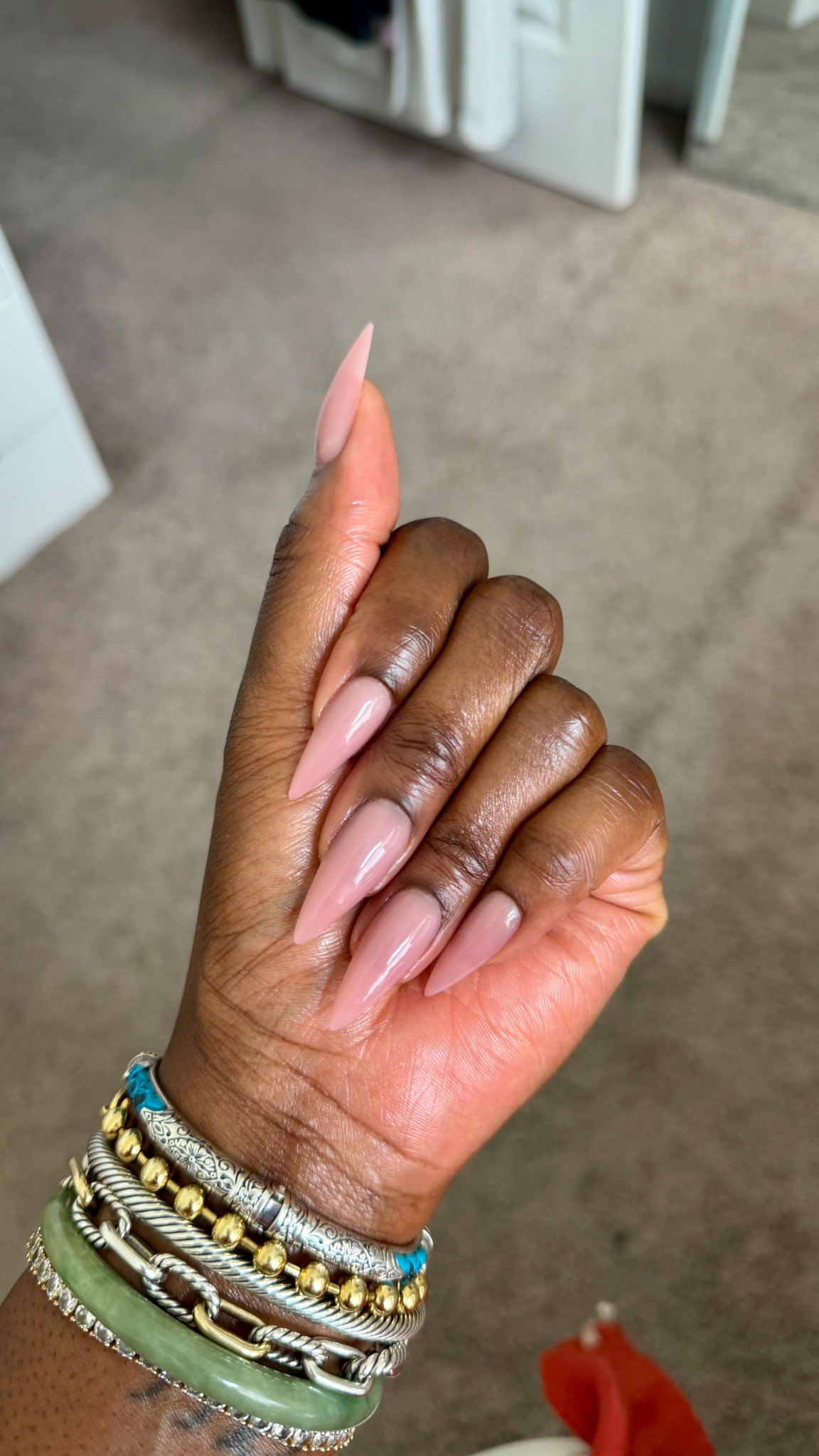 It comes in a pack of five different shades, and this is the second shade in the pack. You can put a different color on each nail or you can do a whole set with one color, which is what I did.