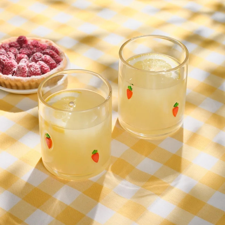 Thyme & Table 12 fl oz Easter Carrot Charm Drinking Glasses, Set of 2 | Walmart (US)