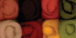 Wistyria Editions 371816 Wool Roving 12 in. .25 Ounce 8-Pkg-Autumn | Unbeatable Sale