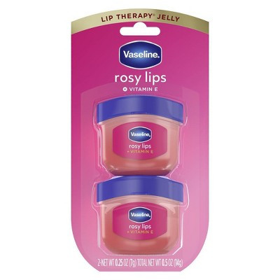 Vaseline Lip Therapy Fragrance Free Rosy Lips Twin Pack - 2ct/0.5oz: Moisturizing, Tinted Lip Balms, Travel Size | Target