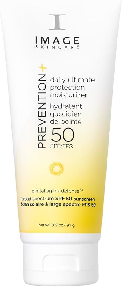 IMAGE Skincare Prevention+ Daily Ultimate Protection SPF 50 Moisturizer, multi, Apple, 3.2 Oz | Amazon (US)