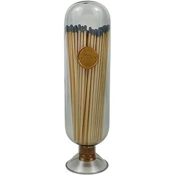 OUR RITUAL | Premium Decorative Wooden Matches in a Jar, Tall Match Cloche Glass with Striker and... | Amazon (US)