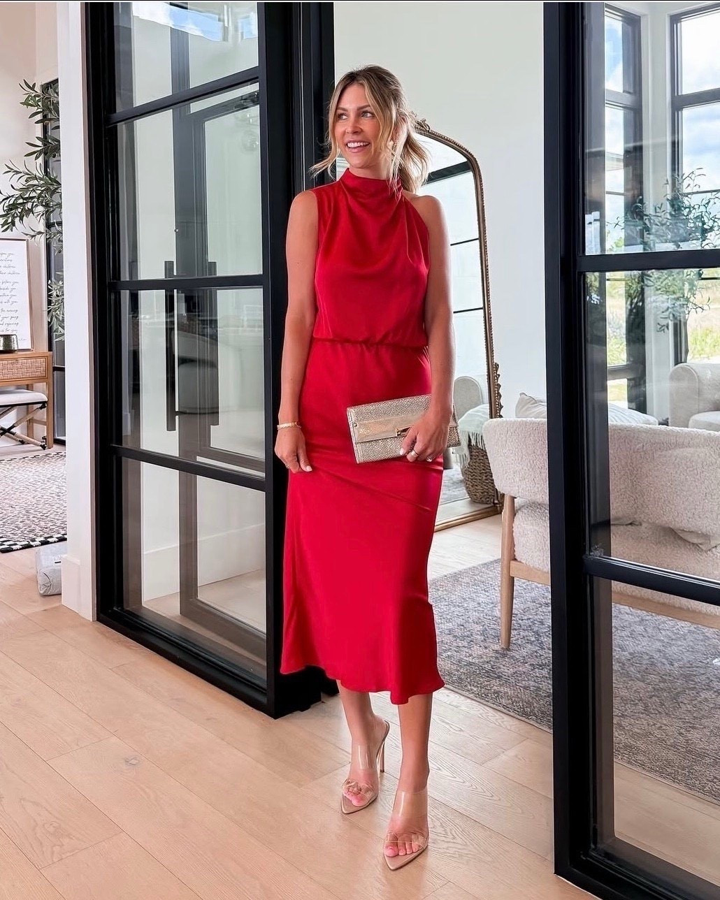 Lightening deal on this Amazon formal dress! 30% off today only!! 

Love this red 😍 would be so cute for a date night, Valentine’s Day or an event! 

#LTKSaleAlert #LTKValentine #LTKOver40