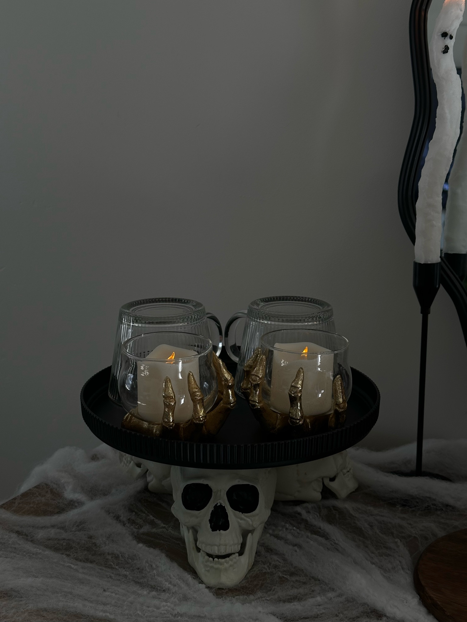 Spooky serving platter was a DIY project, and these spooky candle holders were a sweet find! You can get these all for less than $14!

#LTKFallSale #LTKHome #LTKSeasonal