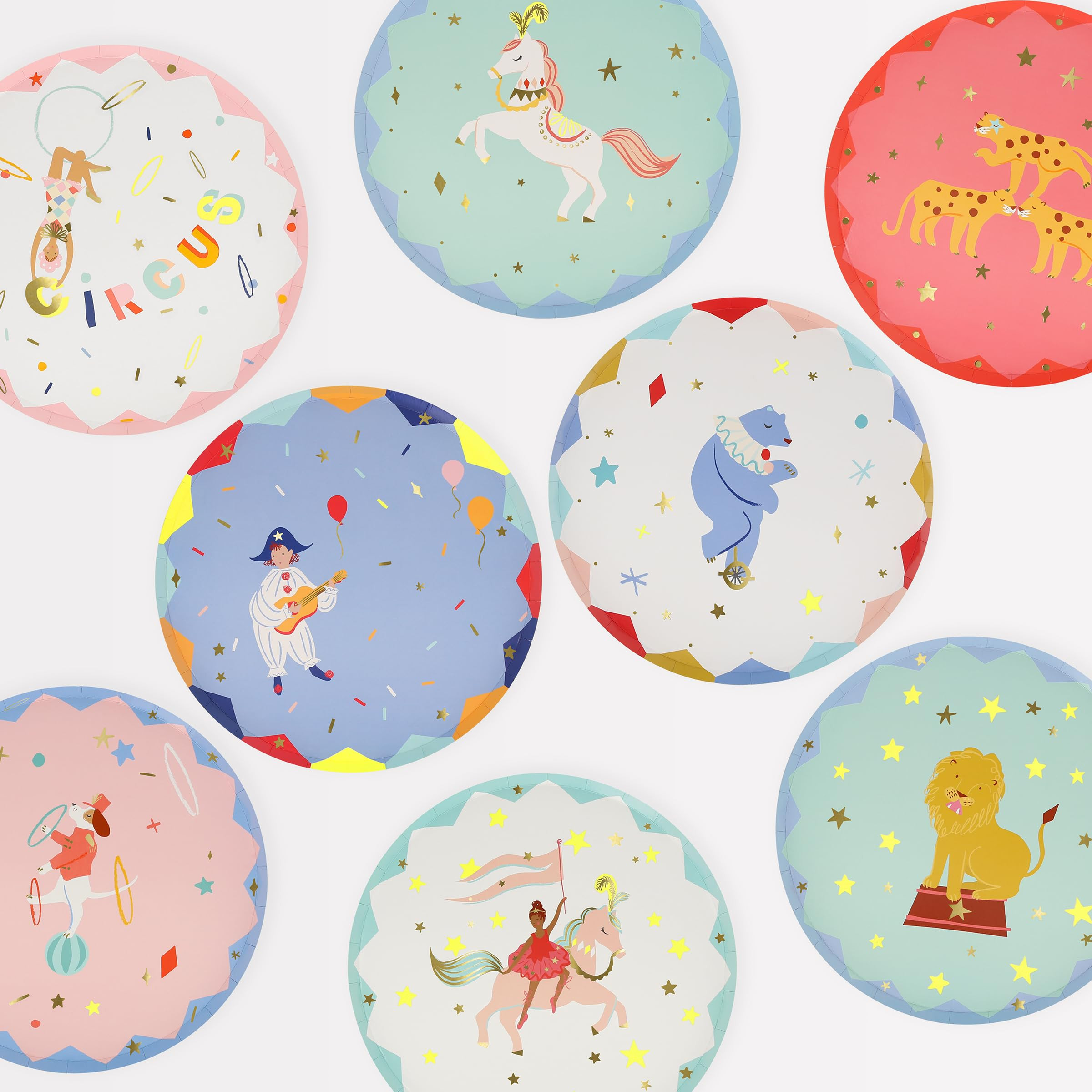 Meri Meri Circus Side Plates (Pack of 8) | Amazon (US)