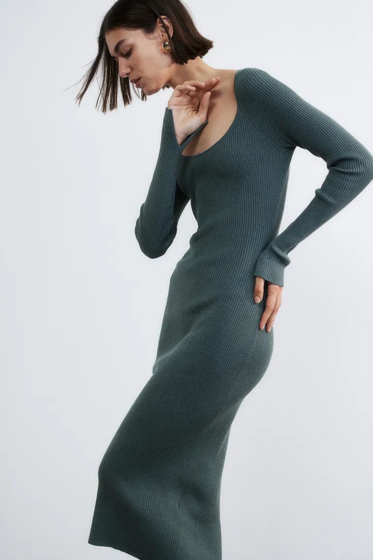 Rib-knit Bodycon Dress | H&M (US + CA)