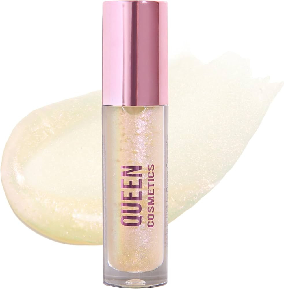 Queen Cosmetics Lip Plumper Gloss, 0.5 Fl Oz. High Shine Finish, Long Lasting Paraben Free Hyalur... | Amazon (US)