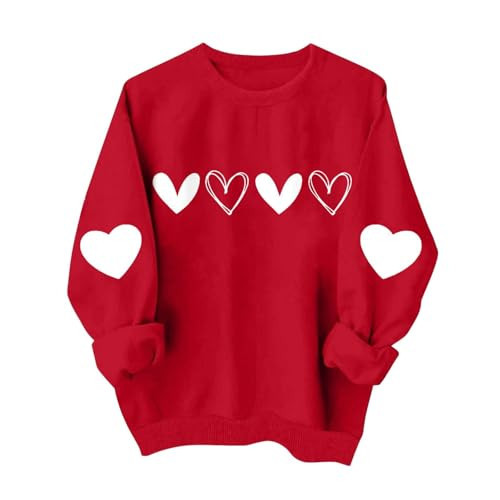 valentines day outfit for women valentine love heart sweatshirts Orders Plus Size cute teacher mom valentine sweaters shirts clothes my placed recently by me Fashion ofertas relampago de hoy 2026 | Amazon (US)