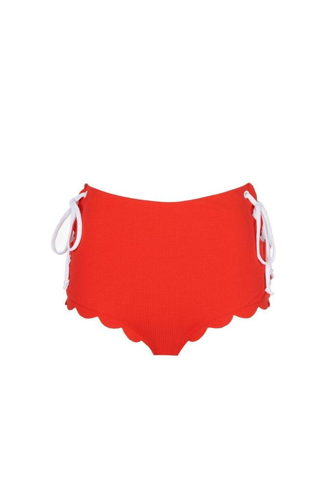 Palm Springs Tie Bottom in Poppy | Marysia Swim