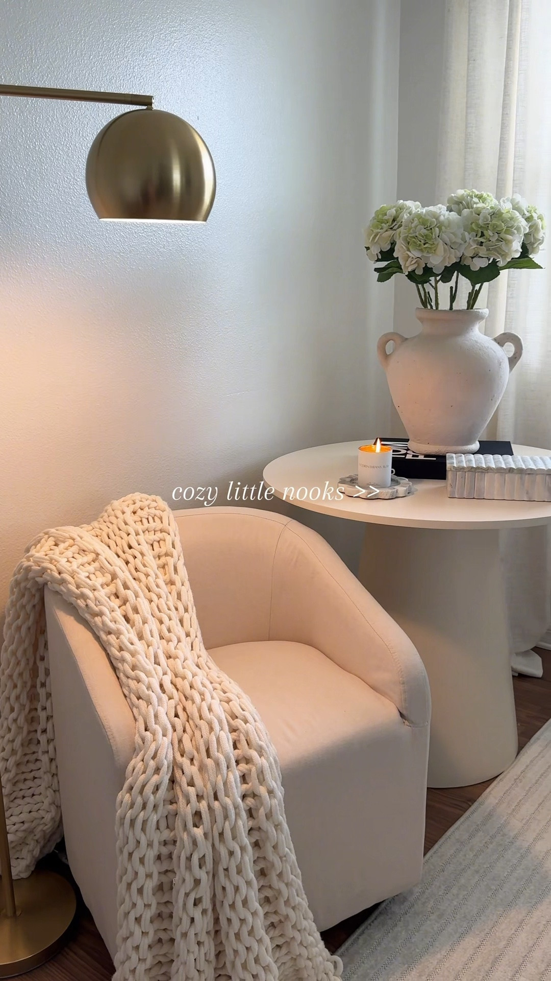 I love transforming little corners in my home, they always make for the coziest spaces 🤍 

#LTKHome #LTKSpringSale #LTKmomlife