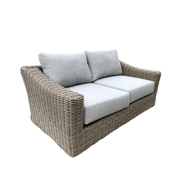 Sommerville 66.9'' Wicker Outdoor Loveseat | Wayfair North America
