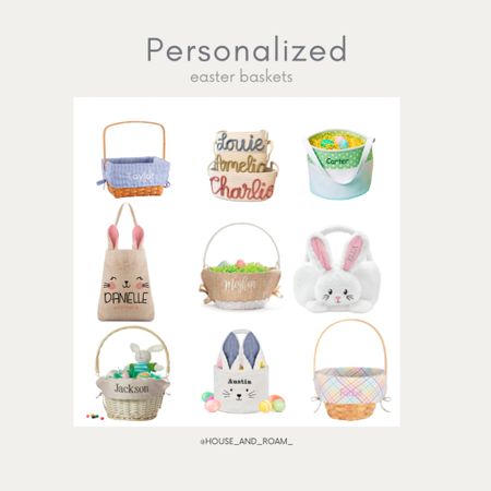 These personalized Easter baskets are so fun for your little ones. Order now and be ready for the holiday. (Great for gift ideas too). #easternasket #easter #eastersunday

#LTKbaby #LTKkids #LTKSpringSale