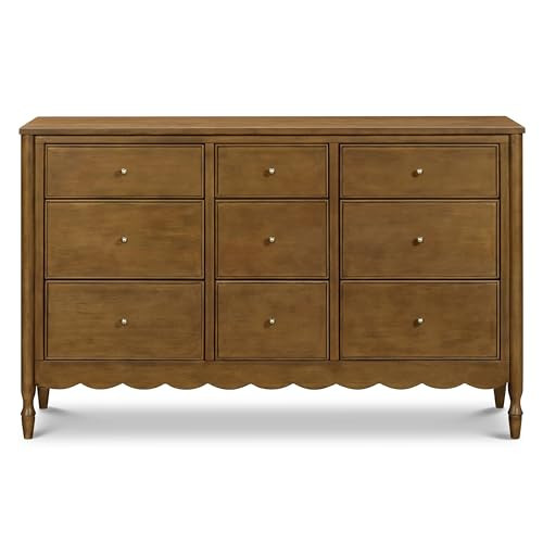 Namesake Ambrosia 9-Drawer Wide Assembled Dresser (56") with 10+ inch Drawer Extension in Natural Walnut, Fully Assembled, Greenguard Gold Certified, Smooth Glide, Adult and Child Nursery Dresser | Amazon (US)