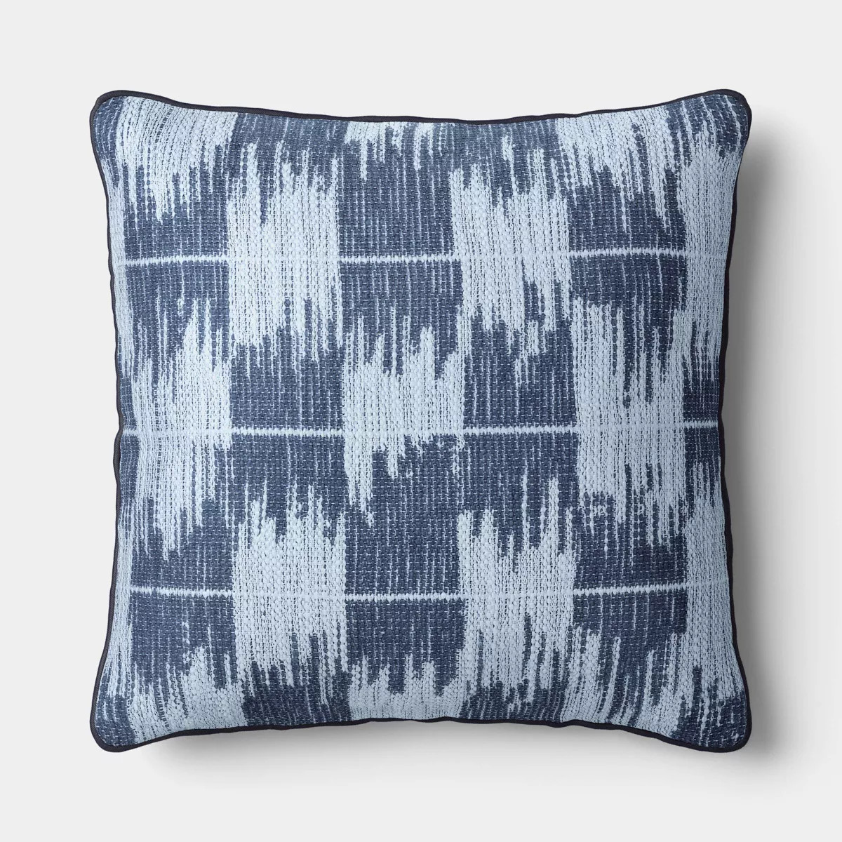 18"x18" Ikat Woven Pillow Light Blue/Navy - Threshold™ | Target