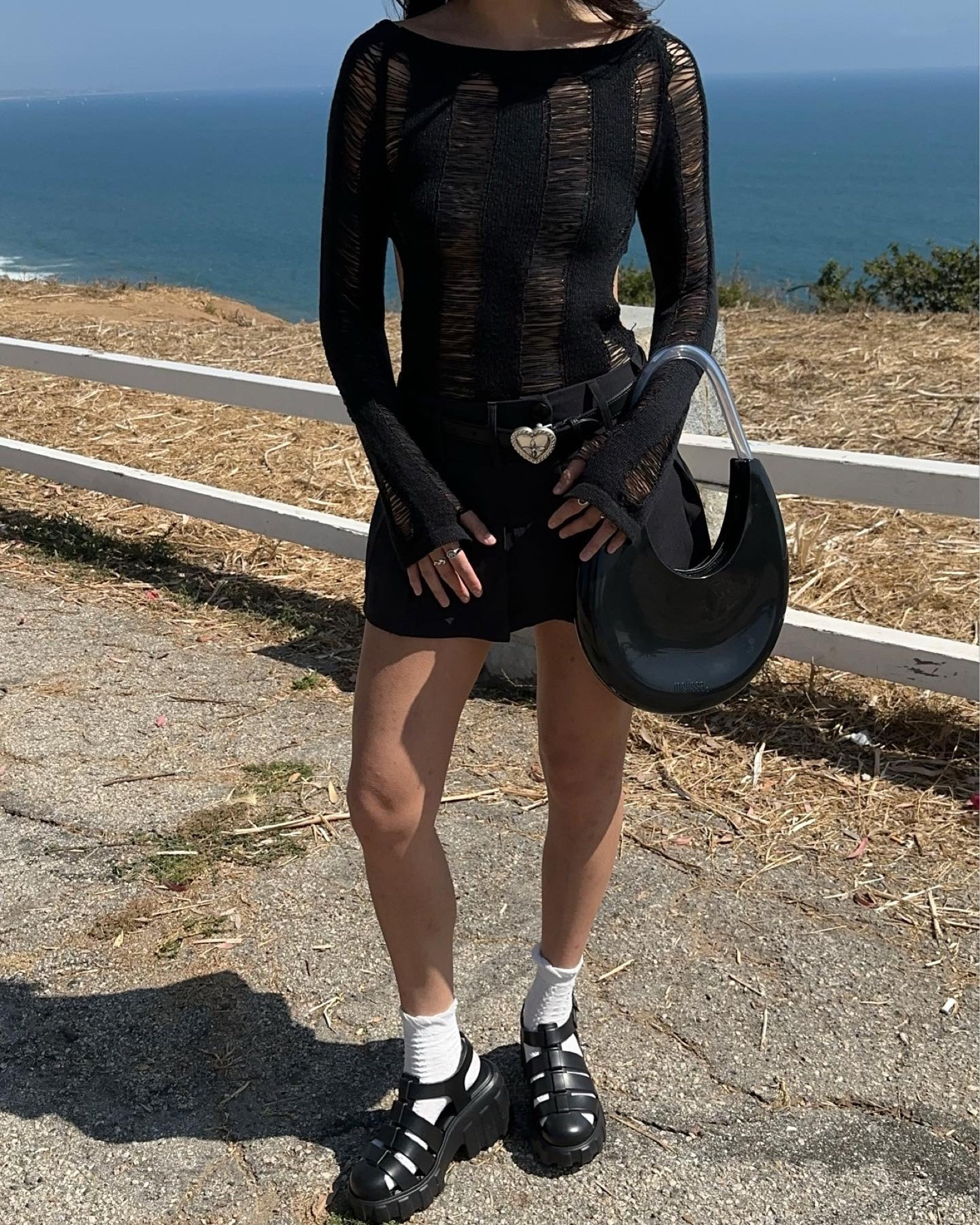 Black outfit for the summer 🖤
Products aren’t linked on LTK but I attached alternatives. For the actual brands see below:
Top: @jadedlondon
Bottoms: @peppermayo
Bag and shoes: @melissa
Socks: @princesspolly 

#LTKSeasonal #LTKBacktoSchool #LTKunder100