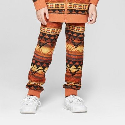 Boys' Printed Jogger Pants - art class™ Orange XS | Target